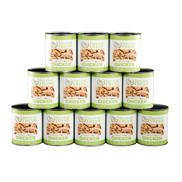 Survival Fresh canned chicken for emergency food storage