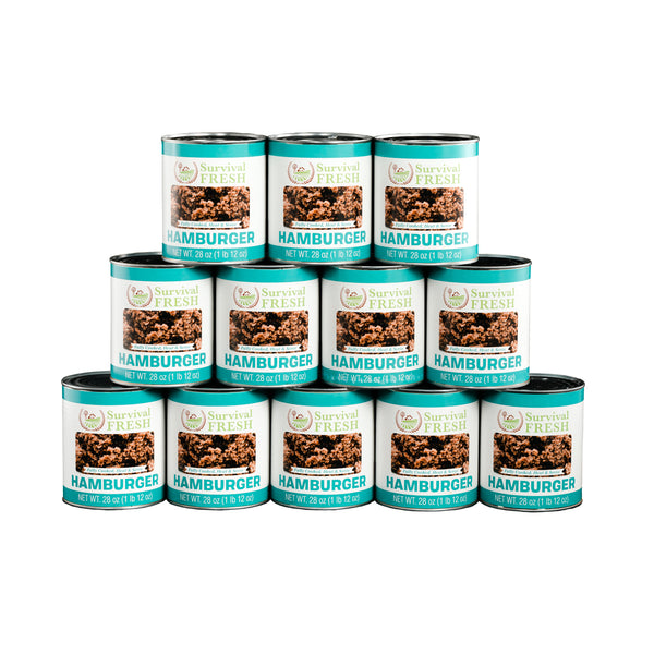 Survival Fresh ground beef canned meat for long term storage