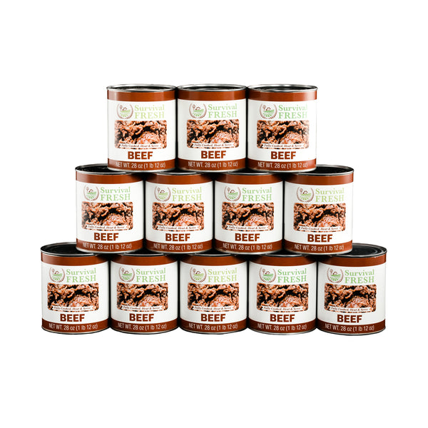 Survival Fresh canned beef for long-term food storage