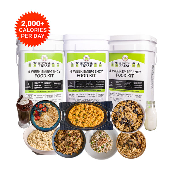 Survival Fresh 3 Month Emergency Food Kit