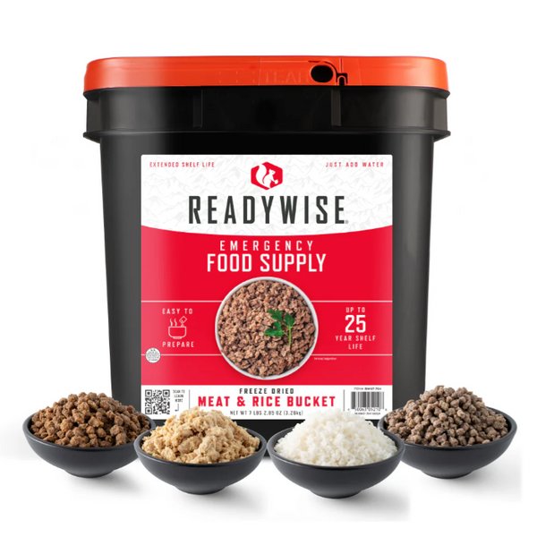 Meat and Rice Emergency Food Bucket