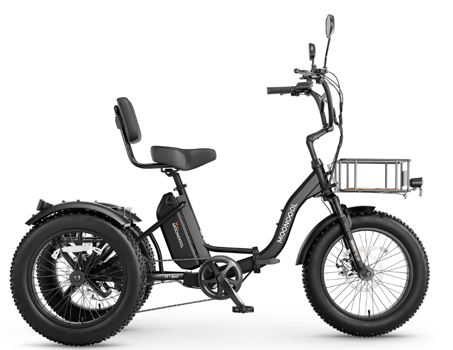 Mooncool FT1 fat tire electric trike for farm and garden use