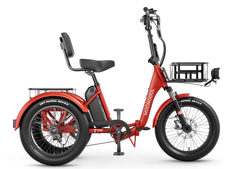 Mooncool TK Pro low step electric trike for older gardeners