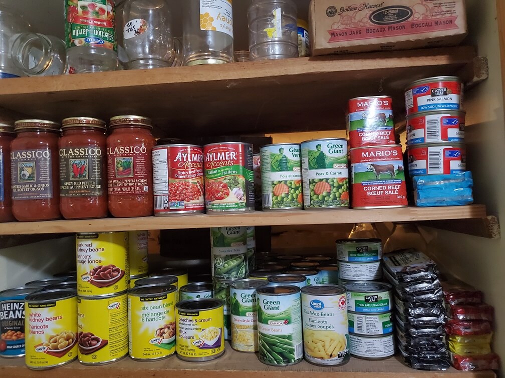 canned good pantry