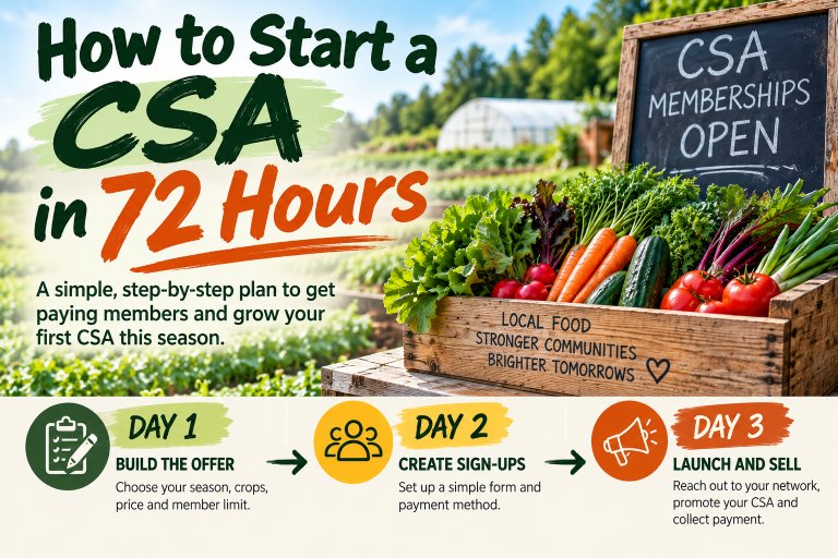 Start a CSA in 72 Hours